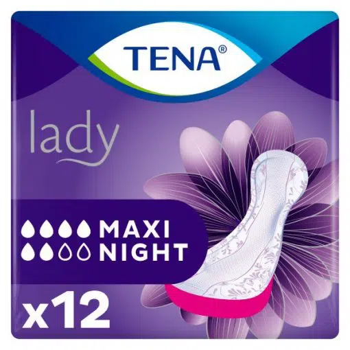 TENA Lady Maxi Night, Kadın Gece Mesane Pedi, 6 Damla, 