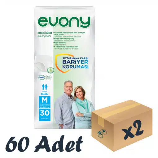 Evony Emici Hasta Külodu Medium 30’lu 2 Paket 60 Adet