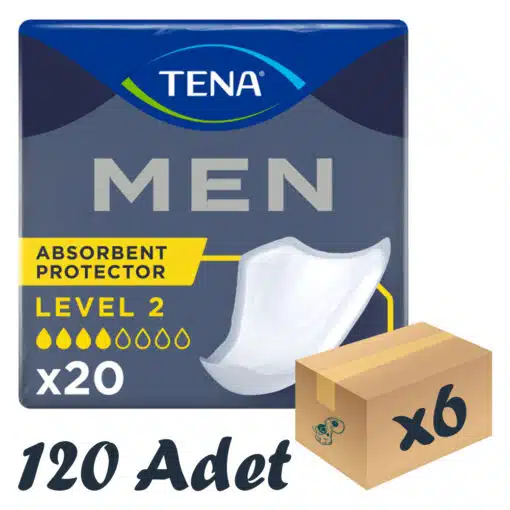 TENA Men Level-2, Erkek Mesane Pedi, 4 Damla, 20’li 6 P