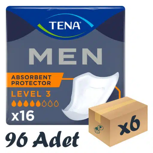 TENA Men Level-3, Erkek Mesane Pedi, 5 Damla, 16’lı 6 P