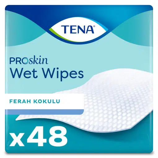 TENA ProSkin 3’ü Bir Arada Vücut Temizleme Havlusu 48’l